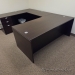 Espresso U/C Suite Office Desk w/ Client Knee Space